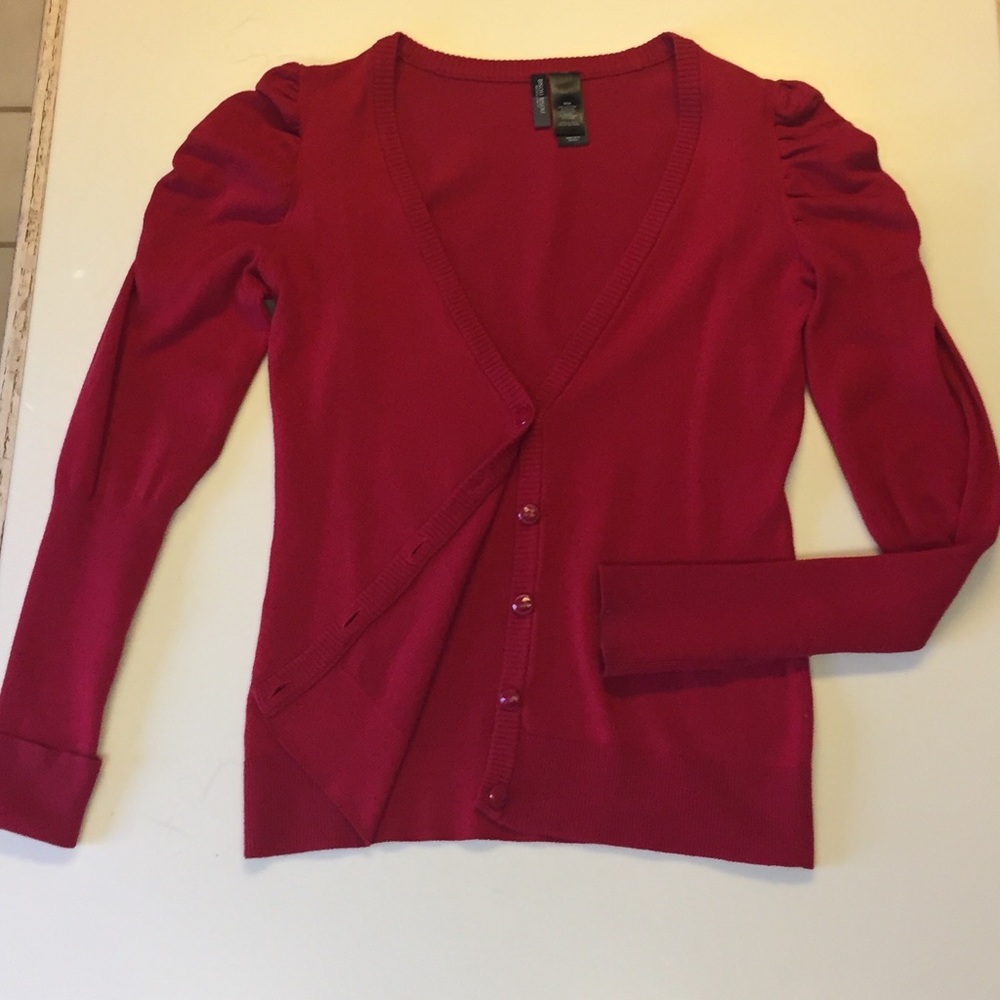 DEEP RED SWEATER